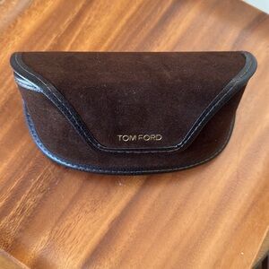 Tom Ford Brown Velvet Eye or Sunglasses Case
